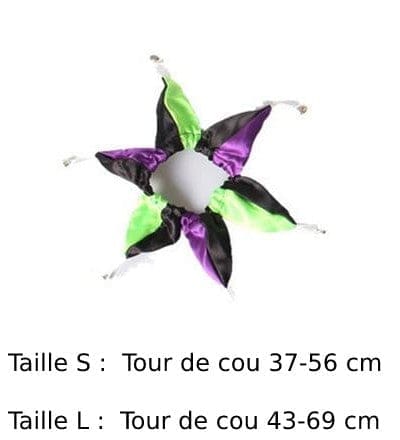 dimensions pour collier de clown