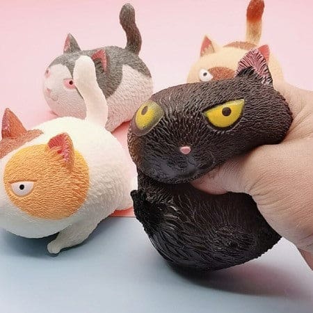 jouet chat mou anti stress